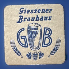 Bierdeckel GB Giessener Brauhaus (einseitig) , Zustand 3