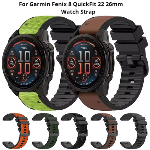 Quickfit 26mm silikon nylon - 22/26mm, silikon/nylon