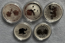 5 x 1 Oz Silber .9999, Tuvalu