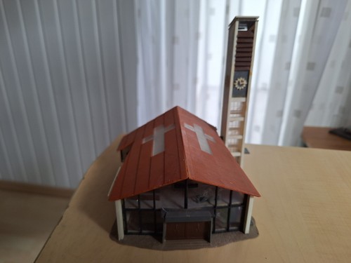 Moderne kirche plus kleine - h0,