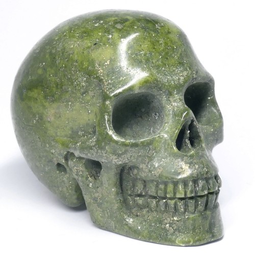 Kristallschädel skull epidot - skull,