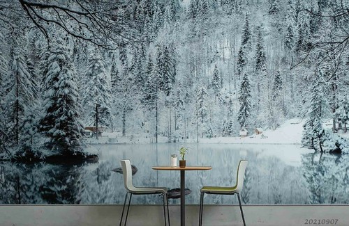 Schnee kiefer wald tapete - wald,