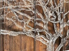 Leinwandbild 5 tlg Wandbilder Druck Bretter Abstrakt Baum braun 100*50