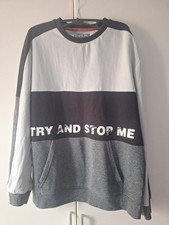 Jungen Pullover Gr. 182 C&A Schwarz Grau Weiß 