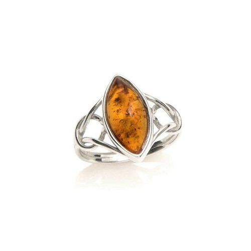 Ring mit cognacfarbenem