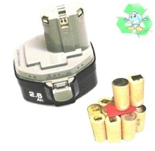 Reparatur Zellentausch Makita Akku 14,4 V 1433 / 1434 / 1435 mit 3. Ah Panasonic