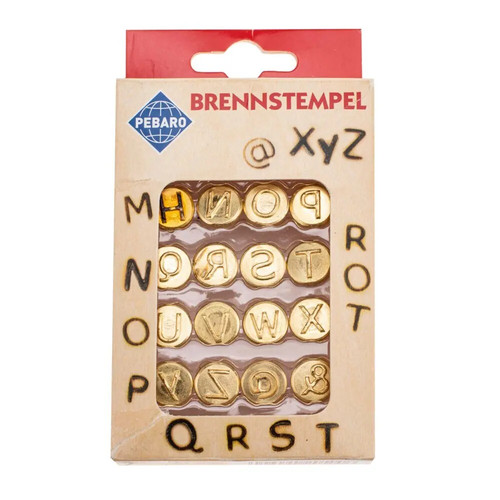Brennstempel buchstaben z - buchstaben, m-z