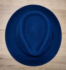 MAYSER Manuel Bogarthut Größe 59 sehr guter Zustand blau Wolle