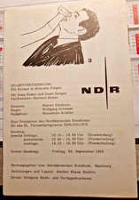 Faltbroschüre Selbstverteidigung - NDR Fernsehprogramm 1968