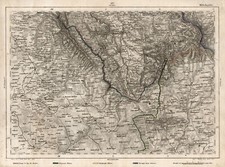 Habelschwerdt Mittelwalde Original Stahlstich Landkarte Bang 1865