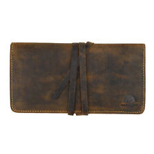 Greenburry Vintage 1647-25 Leder Stifteetui Federmappe Schlamperrolle Stiftebox