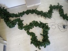 Weihnachten Girlande grün Tannengrün Tannenzweige Tannengirlande 750cm LED