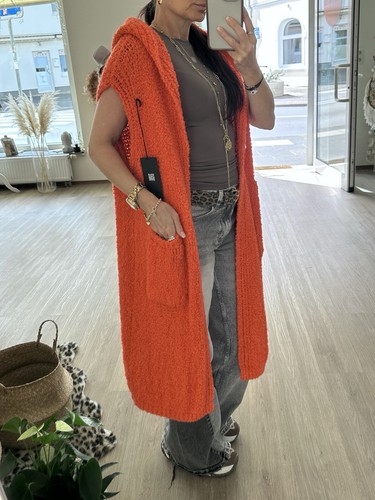 Italy damen strickweste boucle - damen,