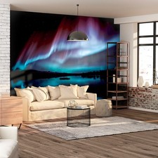 Polarlicht Nordlichter Himmel VLIES FOTOTAPETE 3D WOHNZIMMER TAPETE WANDBILD XXL