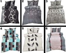 Bettwäsche Winter Flausch Fleece Set warm kuschelig Thermofleece Bezug Kissen