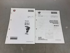 2 x WACKER NEUSON Stampfer BS60-2 Ersatzteile Betriebsanleitung