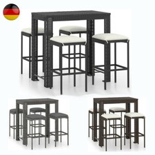 Polyrattan Gartenbar Set Rattan Barset Bar Hocker Barhocker Tisch Sitzgruppe