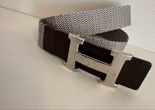Hermes braun leder grau - braun,