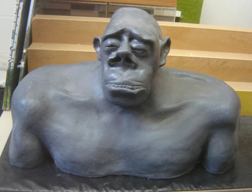 Neandertaler büste 33cm - büste, 48