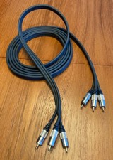 3m 3fach Cinch Kabel • RCA • Stecker auf Stecker, vergoldet • Profi-Qualität