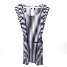 BLEND SHE Kleid Dress Oversize Gestreift Streifen Schwarz Weiß Gr. S 36