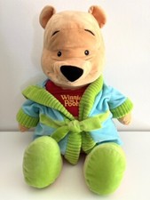 Winnie Pooh mit Bademantel XXL Disney Plüsch Stofftier Größe: 65cm wie NEU