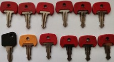 12 Stück Stapler Schlüssel, Jungheinrich 702 Rot Elektrostapler, Gabelstapler.