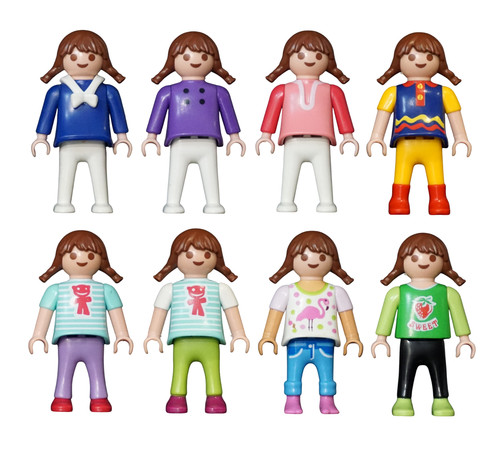 Playmobil mädchen mit zöpfe - mit,