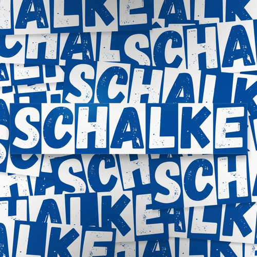 100x schalke aufkleber - 100x,