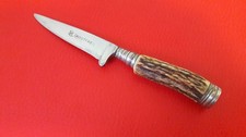 Altes, kleines Messer. Hirschhorngriff. 12 cm.