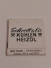 Streichholzheftchen, Schroll &