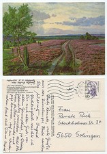 27409 - Bernhard de Bruycker: Auf dem Heidberg - AK, gelaufen 15.7.1990