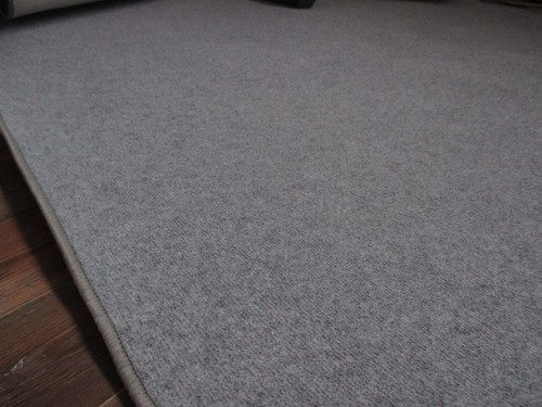 Teppich basic uni grau - grau, x
