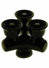 Sahara Smoke Shisha Wasserpfeifen Tonkopf Kopf Vortex 3 Kopf Farbe Blau groß 