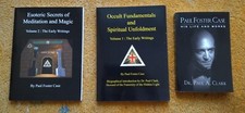 Paul Foster Case 3 Bücher Biografie und 2 Bücher esoterische Geheimnisse, gebr.