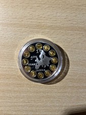 Gedenkprägung 10 Jahre Euro, teilvergoldet, neuwertig, unzirkuliert