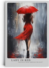 Elegante frau rot mit - frau,