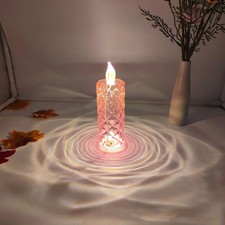 Led kerze licht rose muster - led,