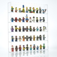 FRAME BOX Wall Display Case for LEGO® 50 Minifigures, Figurines, Protect for UV
