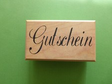 Motivstempel Gutschein ca:70x40mm