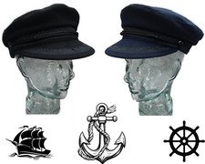 Maritime Matrosenmütze, Marine bretonischer Typ griechischer Fischer & Segler Bootsmütze