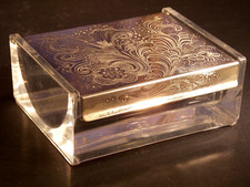 antik Deckel Dose silber