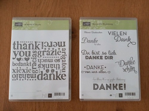 Stampin danke - 2x,