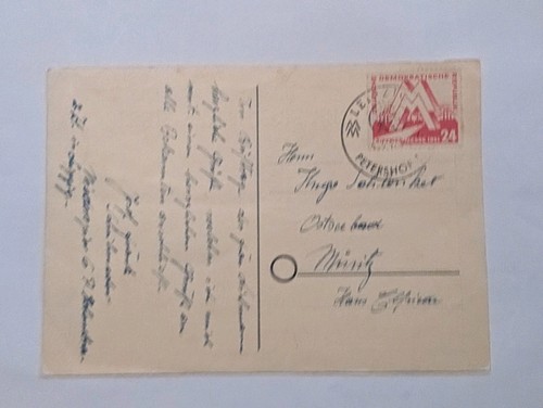Ddr sonderkarte leipziger - ddr,