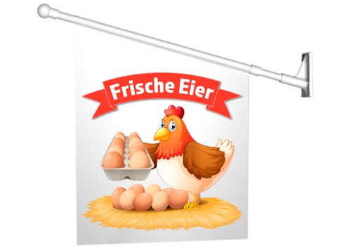 Werbefahne frische eier - frische,