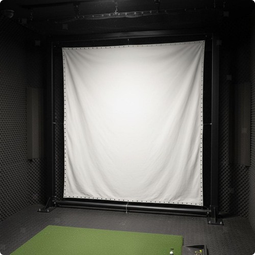 Indoor-Golfsimulator-Leinwand