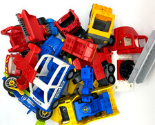 Lego ® Duplo Fahrzeuge 3 Stück - Zoo Anhänger Trecker Feuerwehr Flugzeug Polizei