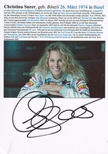 Autogramm - Christina Surer -