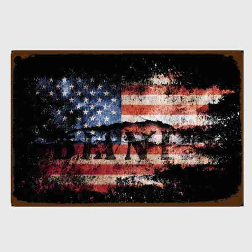 Blechschild amerikanische