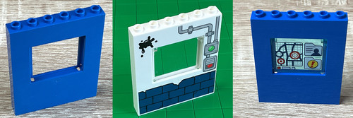 Lego fenster panel - fenster, 1x6x6